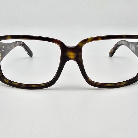 Prada SPR 16L 2AU-6S1 Triangle Logo Plate Tortoise Sunglasses Frame Italy 57mm - Picture 2 of 12